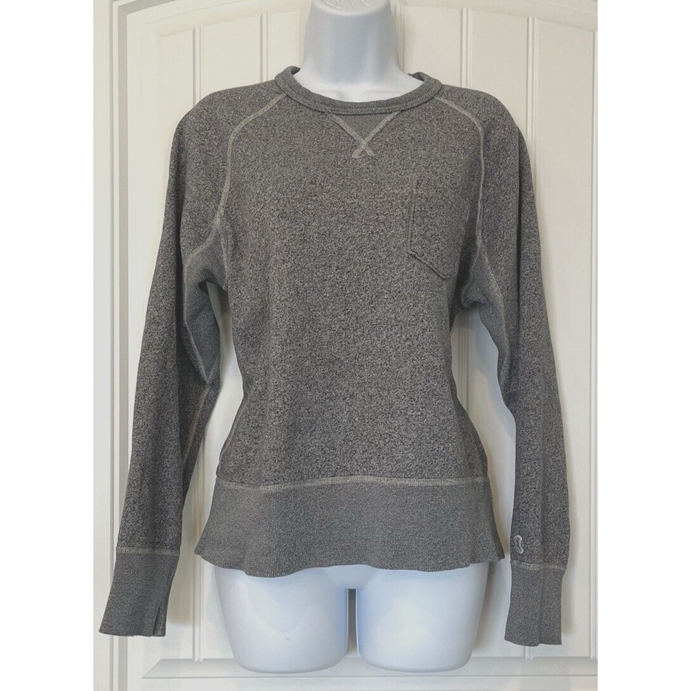 Champion Sportswear Womens Medium Heathered Gray Sweatshirt Embroidered Logo